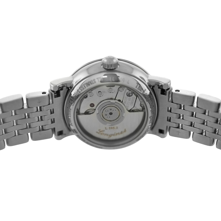 Pre-owned Longines Elegant Diamond Black Dial Ladies Watch L4.309.4.57.6 - 5