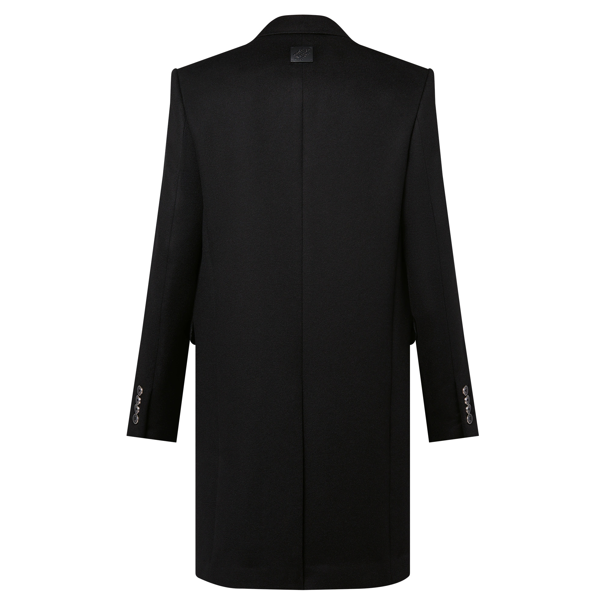 Single-Breasted Tailored Cashmere Coat - 3