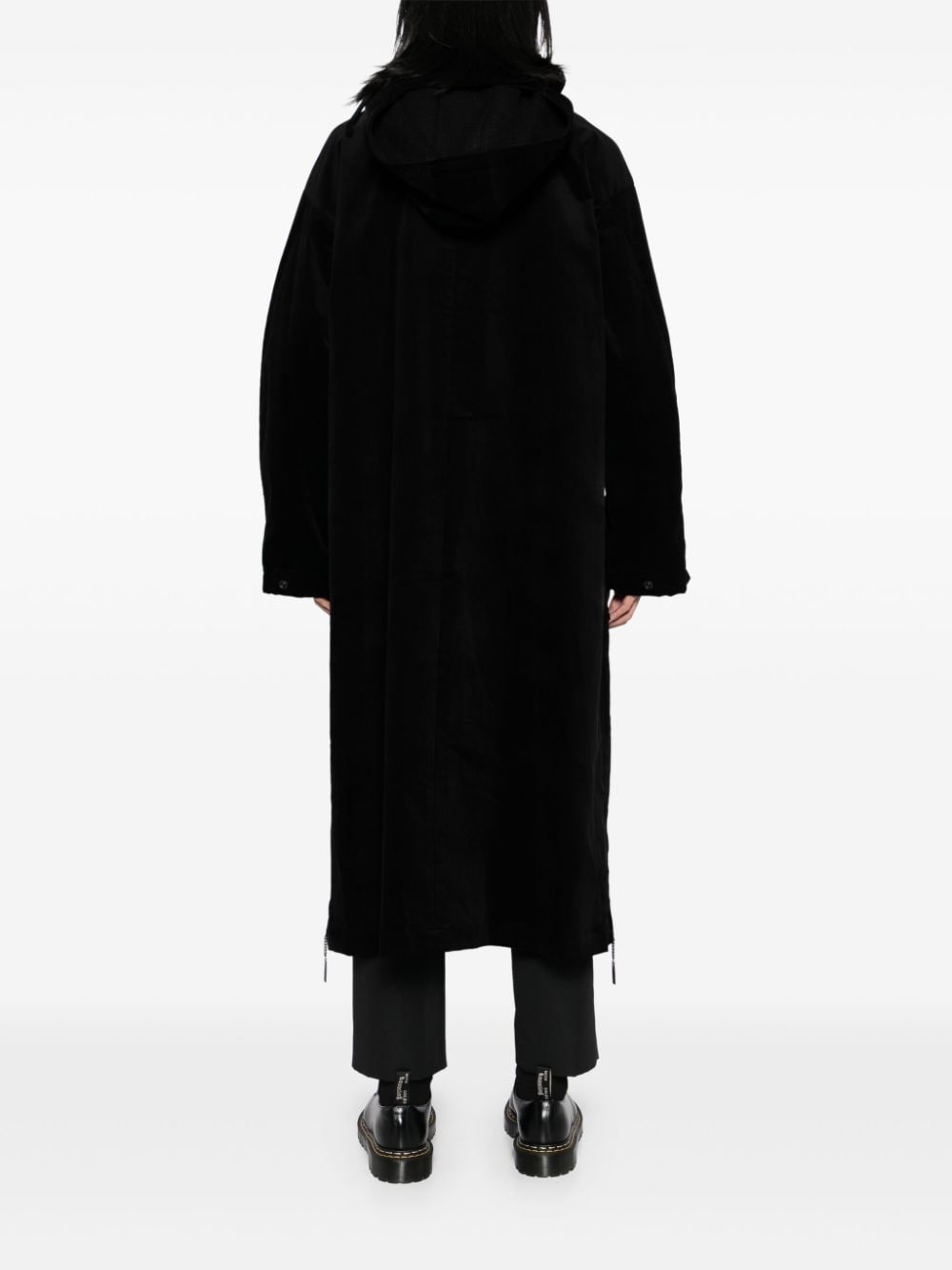 hooded trench coat - 4