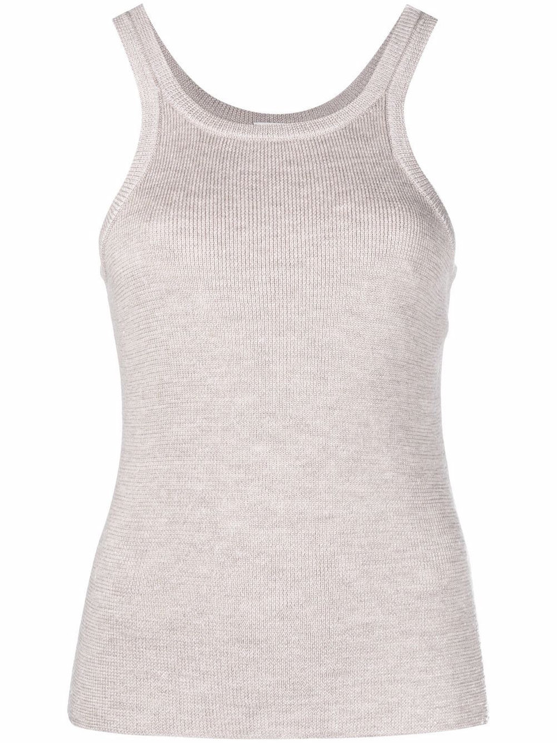 slim-fit knit tank top 1