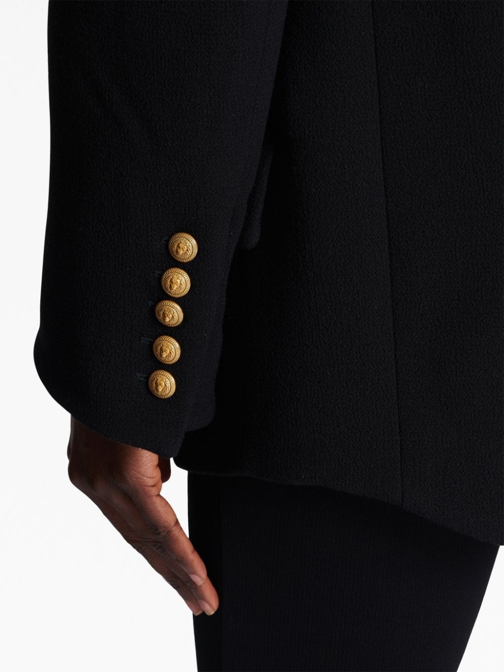 button-fastening double-breasted jacket - 6
