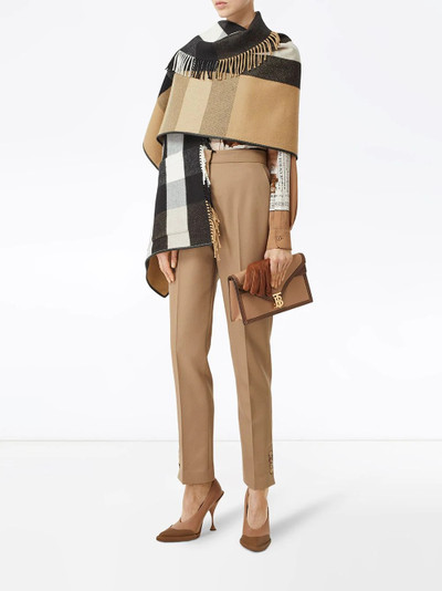 Burberry check jacquard cape outlook