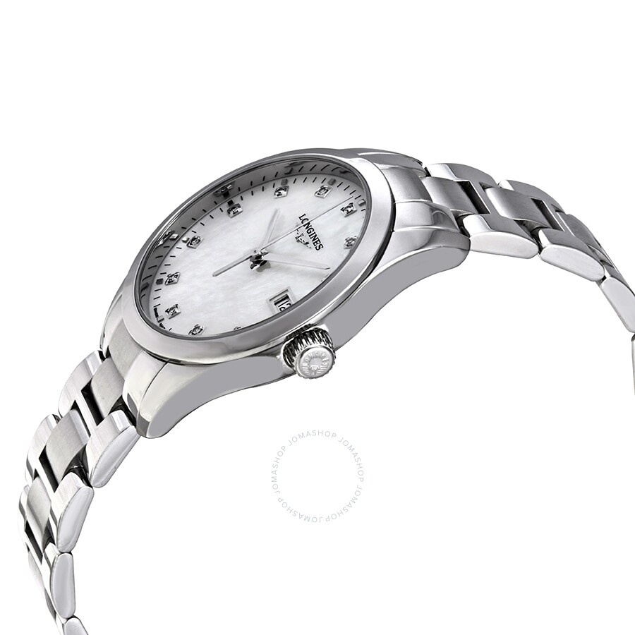 Longines Conquest Classic Quartz Diamond Watch L2.386.4.87.6 - 2