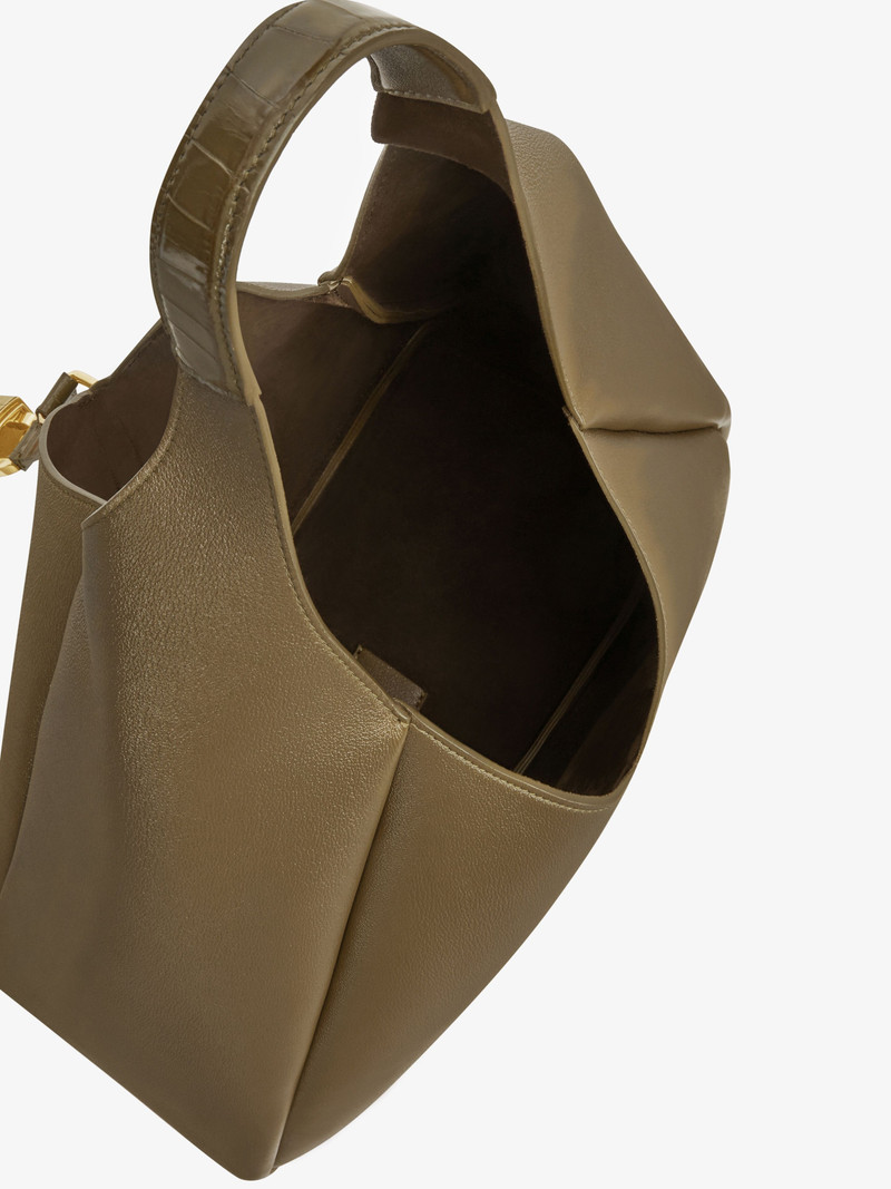 MEDIUM G-HOBO BAG IN GRAINED LEATHER 6