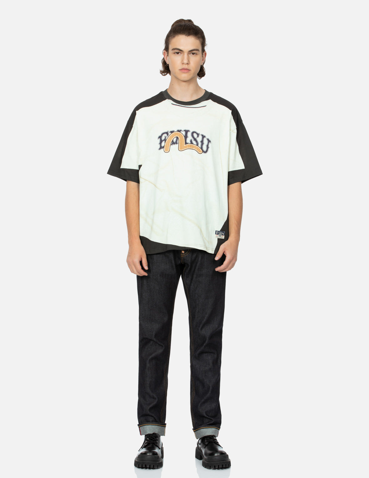 2-IN-1 LOGO AND SEAGULL PRINT LOOSE FIT T-SHIRT - 5