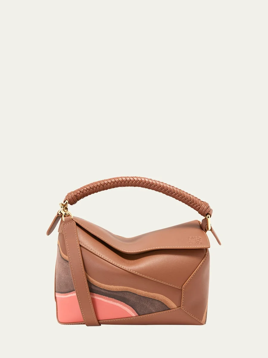 Puzzle Edge Small Top-Handle Bag in Nappa Leather - 1