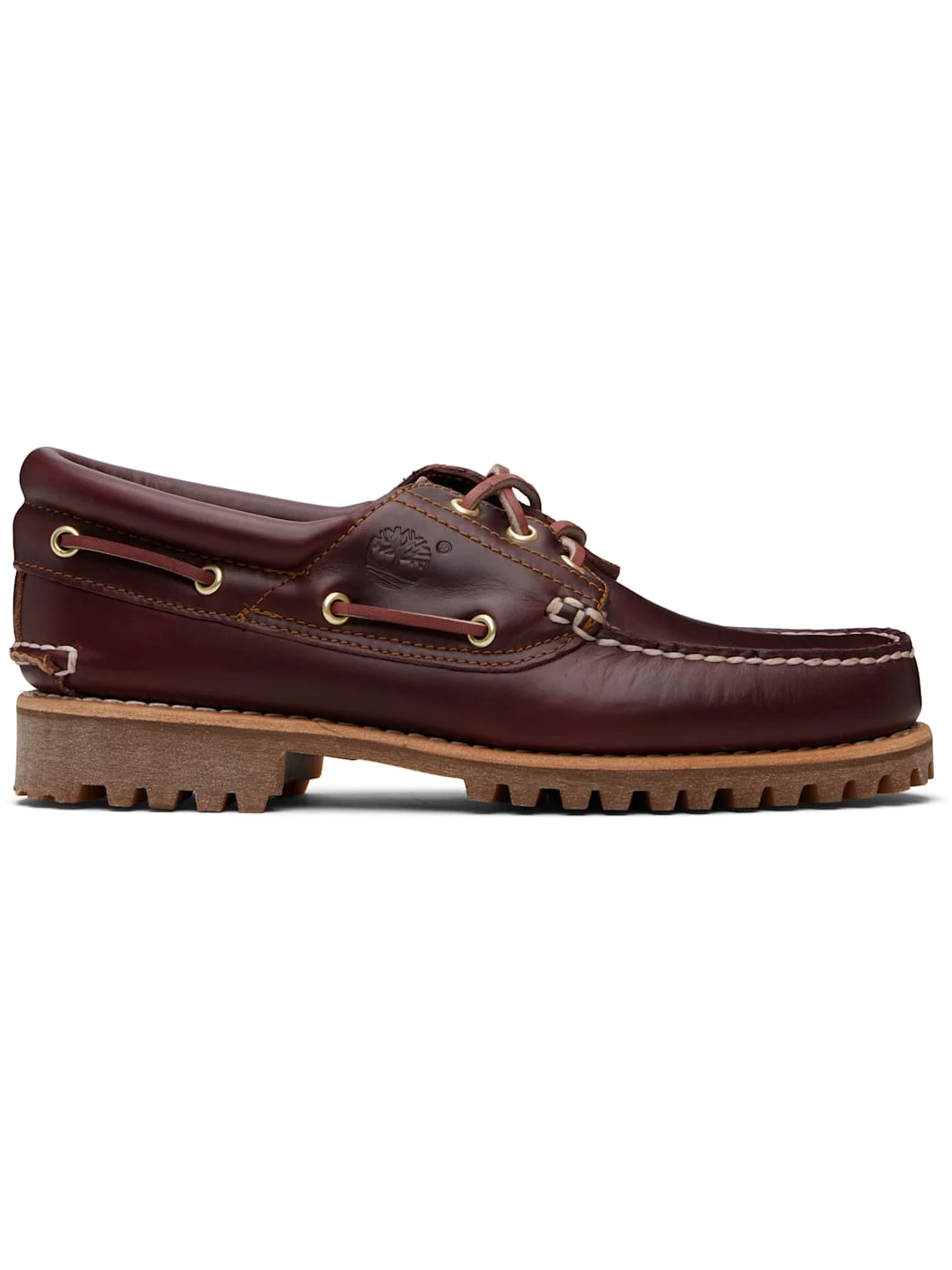 Burgundy 'Timberland Authentic' 3-Eye Boat Shoes - 1