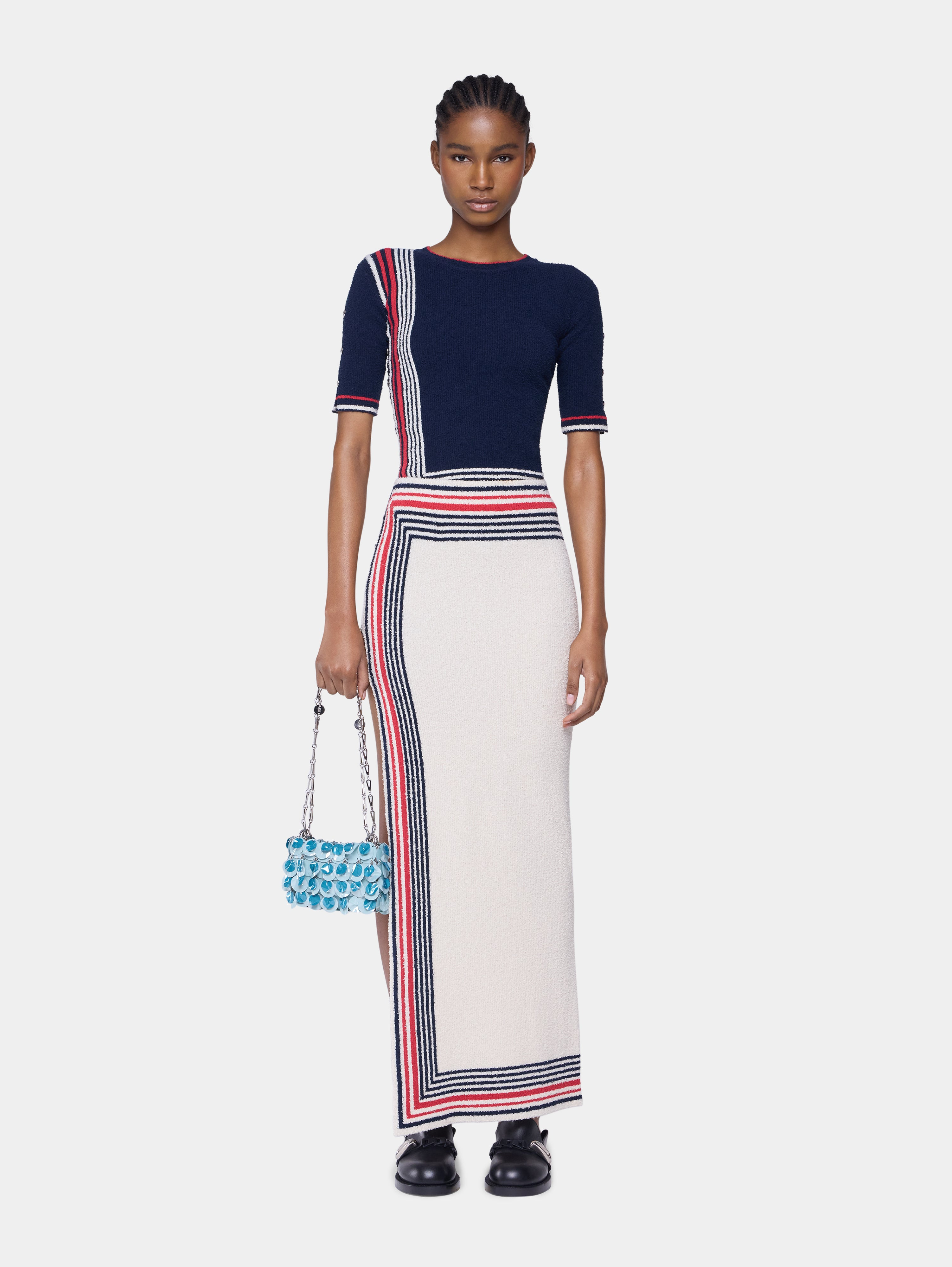 LONG SKIRT IN TERRY JERSEY - 2