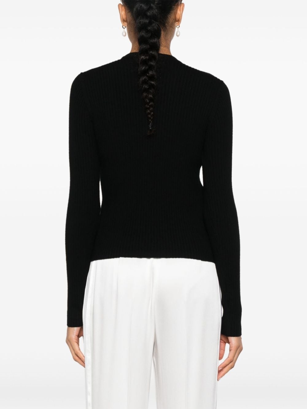 Love Birds-embossed studs jumper - 4