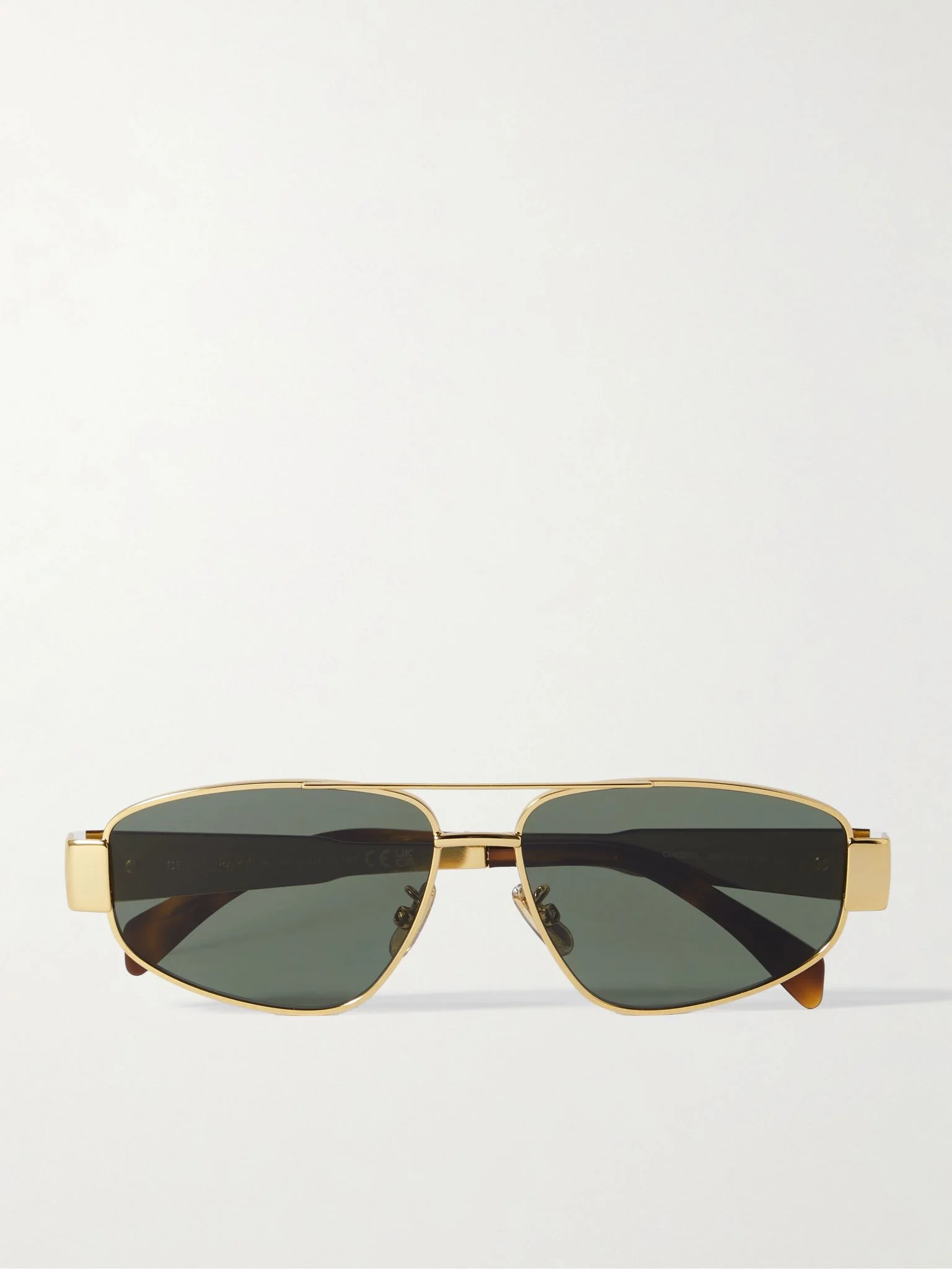 Triomphe Metal 03 D-Frame Gold-Tone Sunglasses Gold - 1