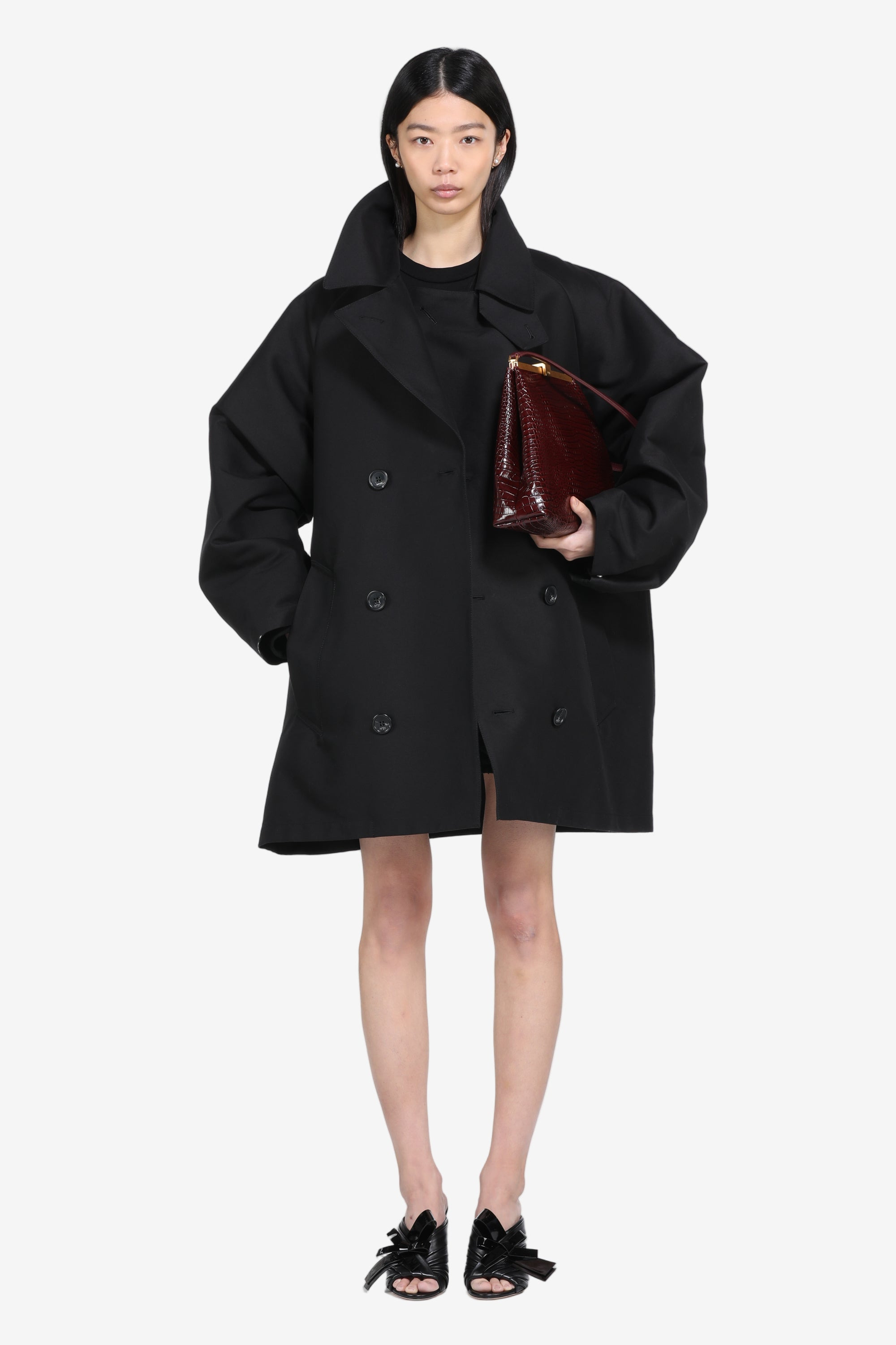 DOUBLE-BREASTED TRENCH JACKET - 1