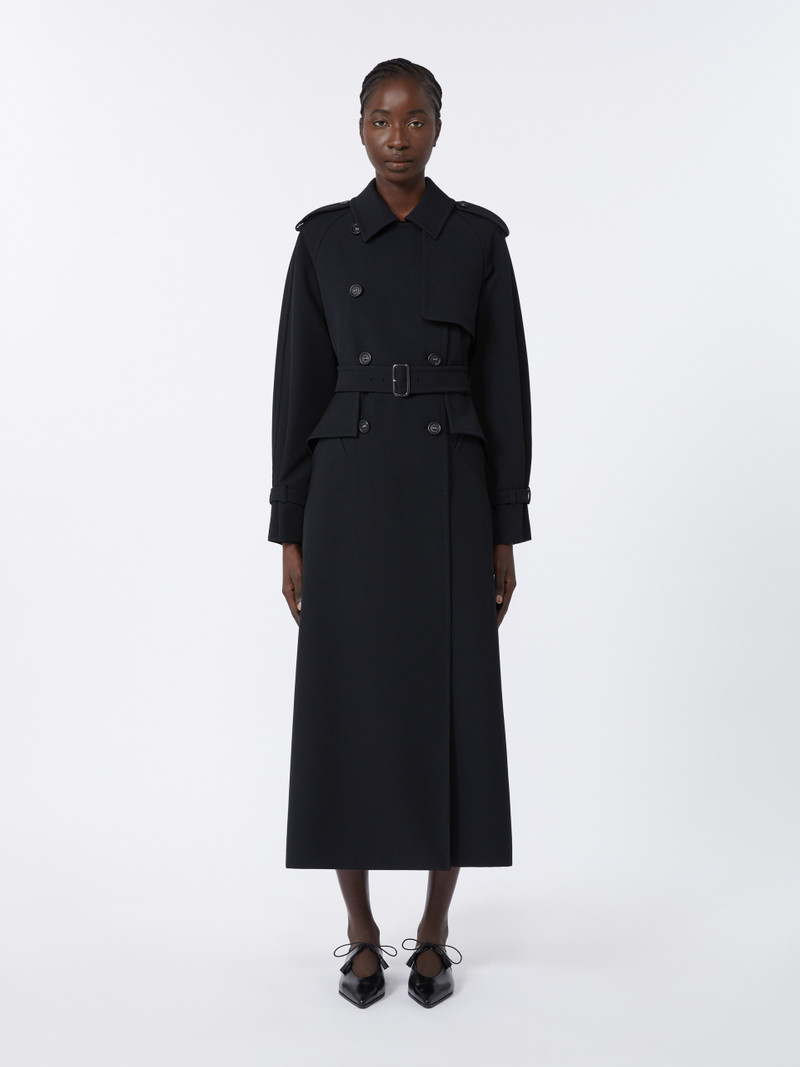 FLAVIO Long sable trench coat 3