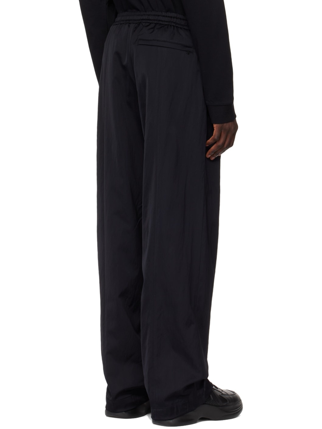 Black Drawstring Trousers - 3