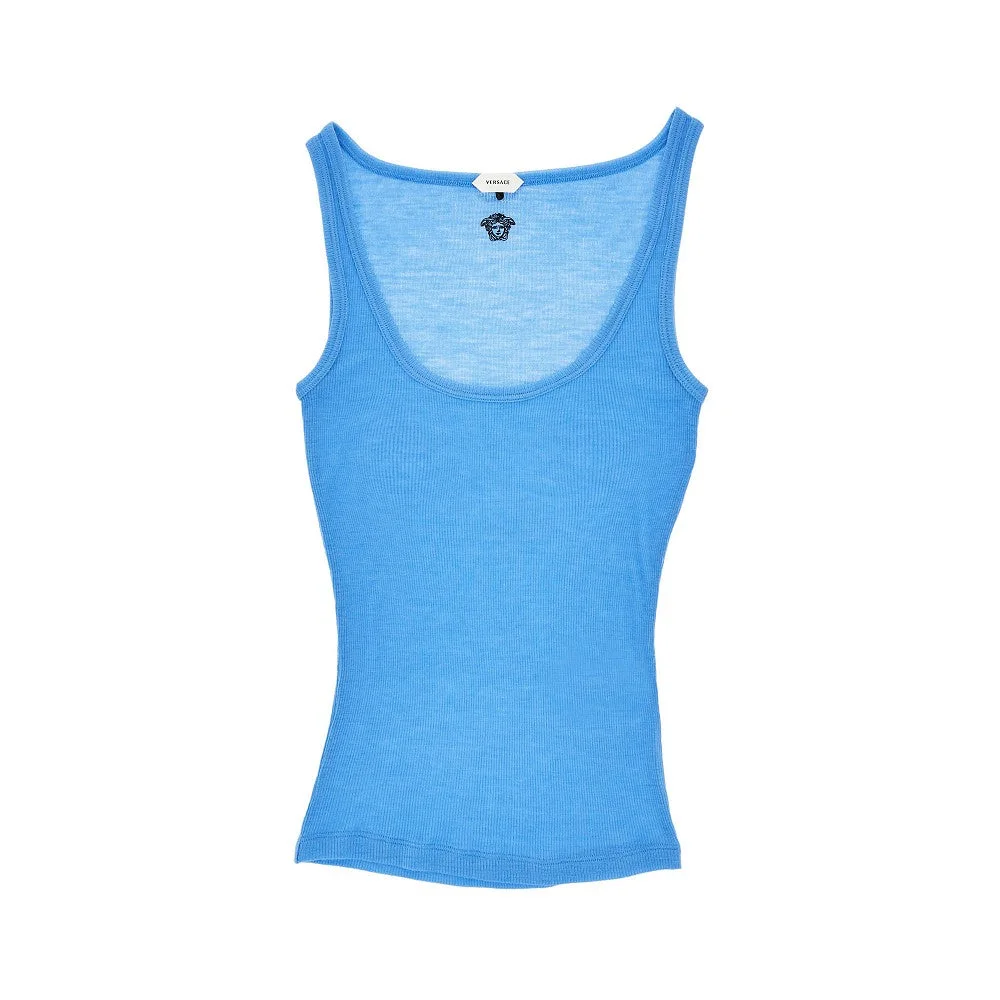 RIBBED WOOL TANK TOP - 1