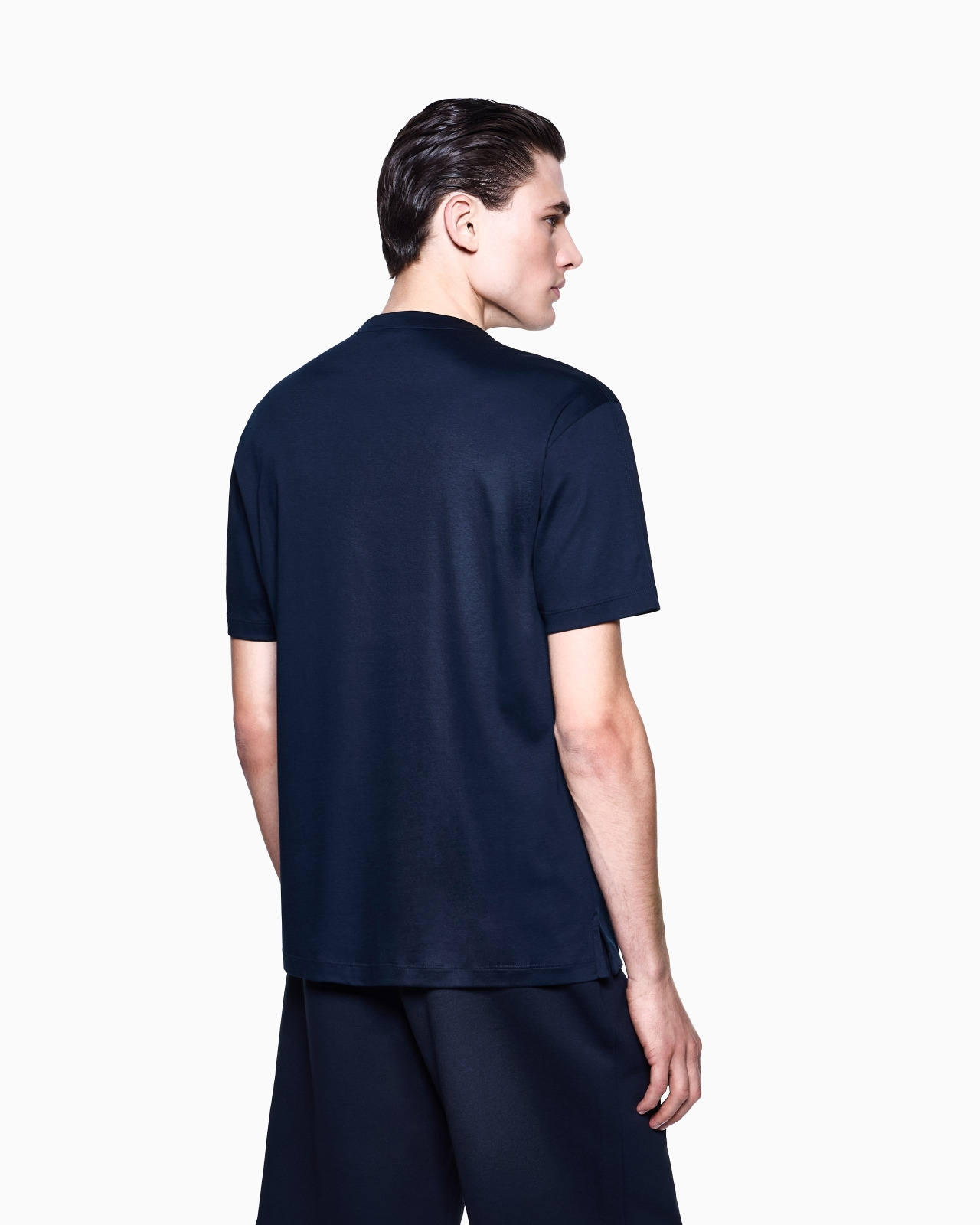 COTTON INTERLOCK CREW-NECK T-SHIRT - 3