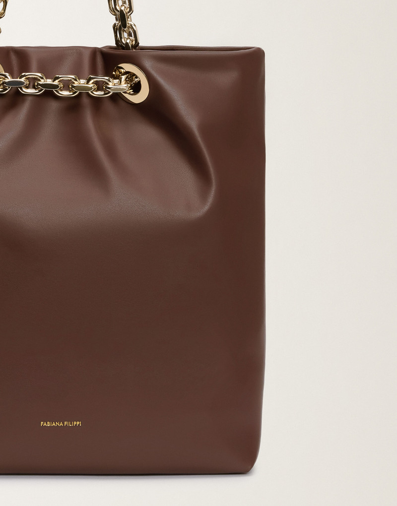 Nappa leather eyelet shopper 4