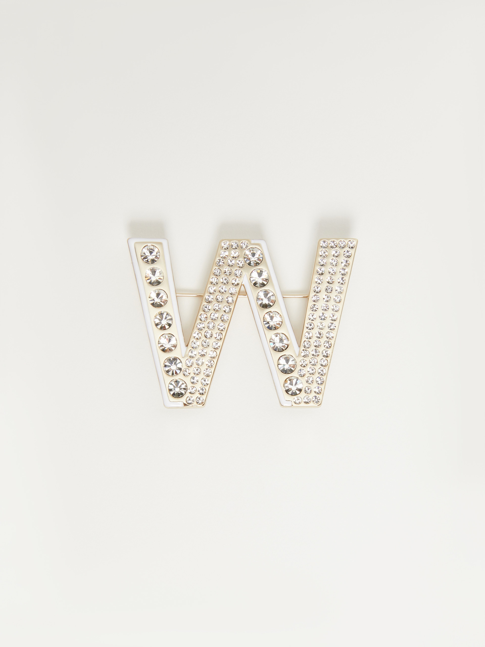CARELLA Metal brooch with rhinestones - 1