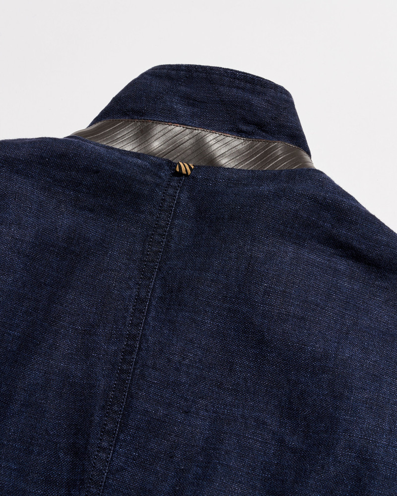 Canvas Linen Bond Peacoat 5