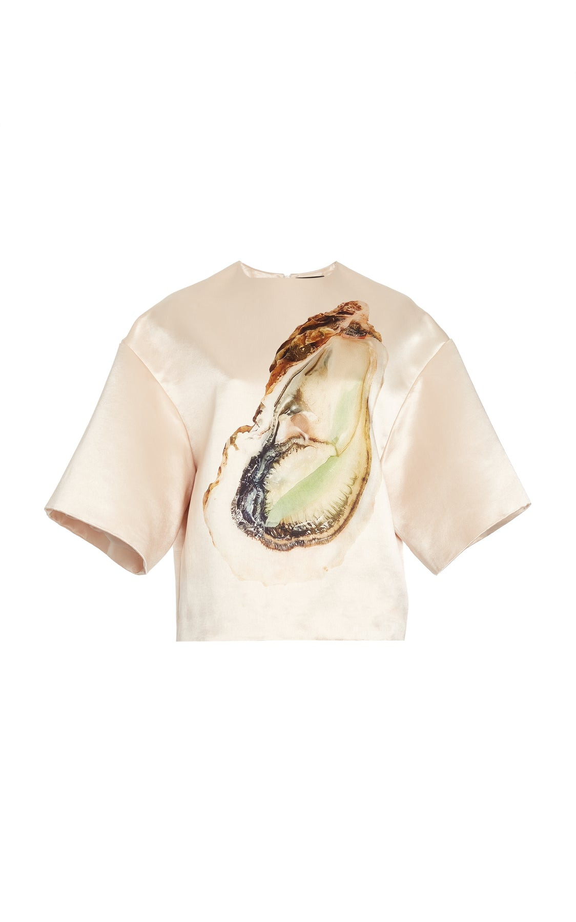 OYSTER SATIN TOP PEACH - 6