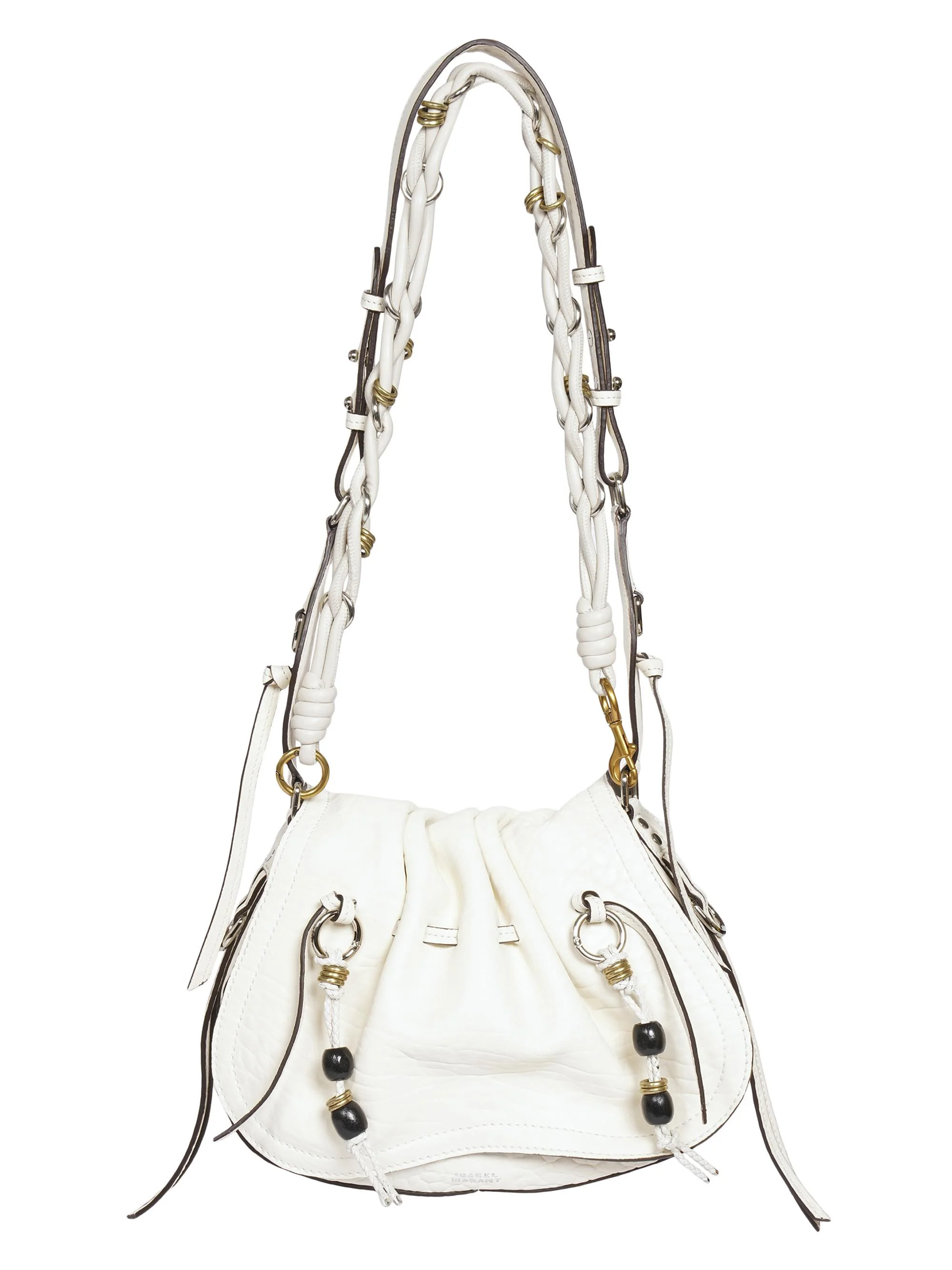 Women's Bolton Leather Saddle Bag - Chalk - 1