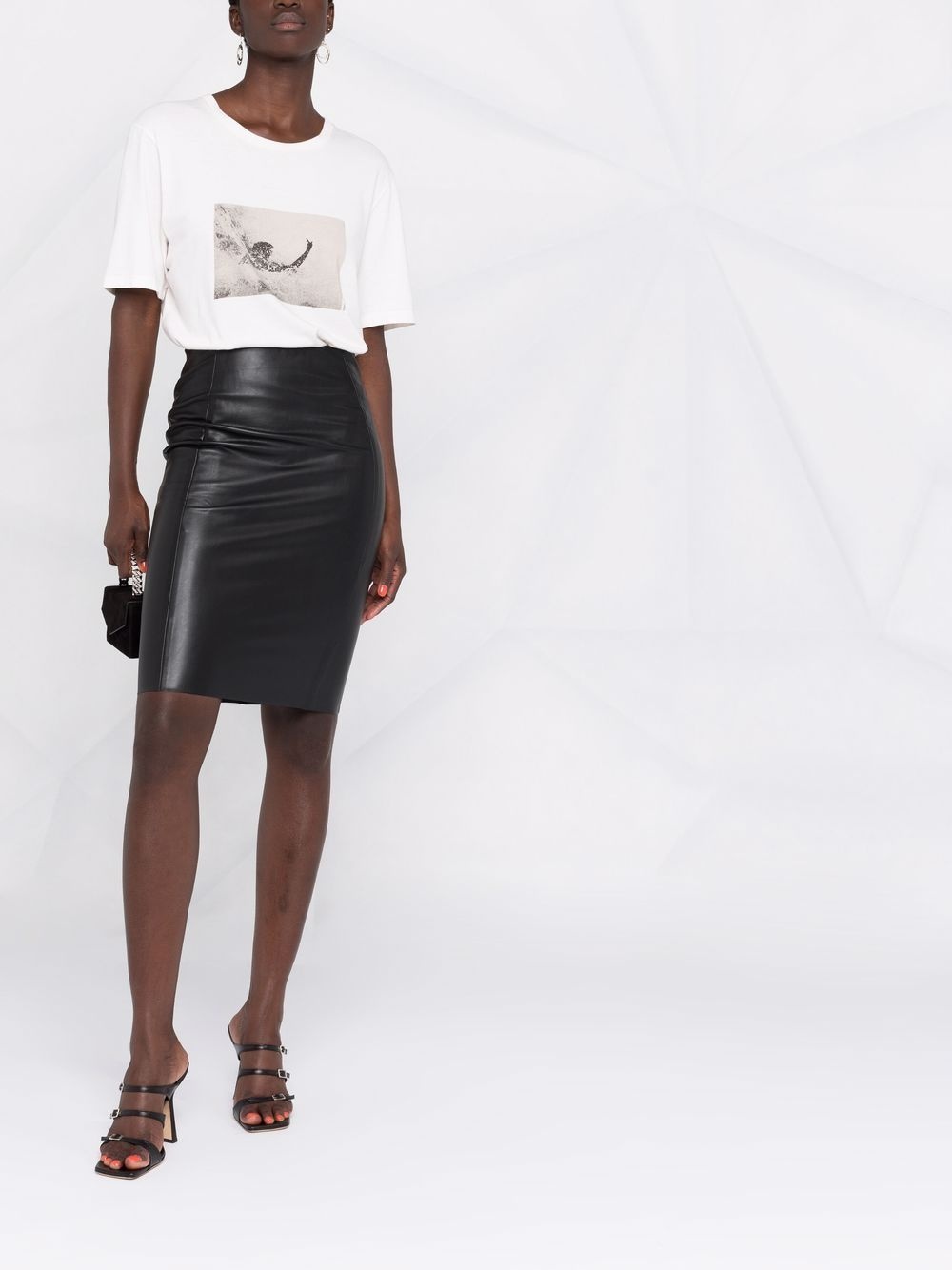 Jenna faux-leather skirt - 2