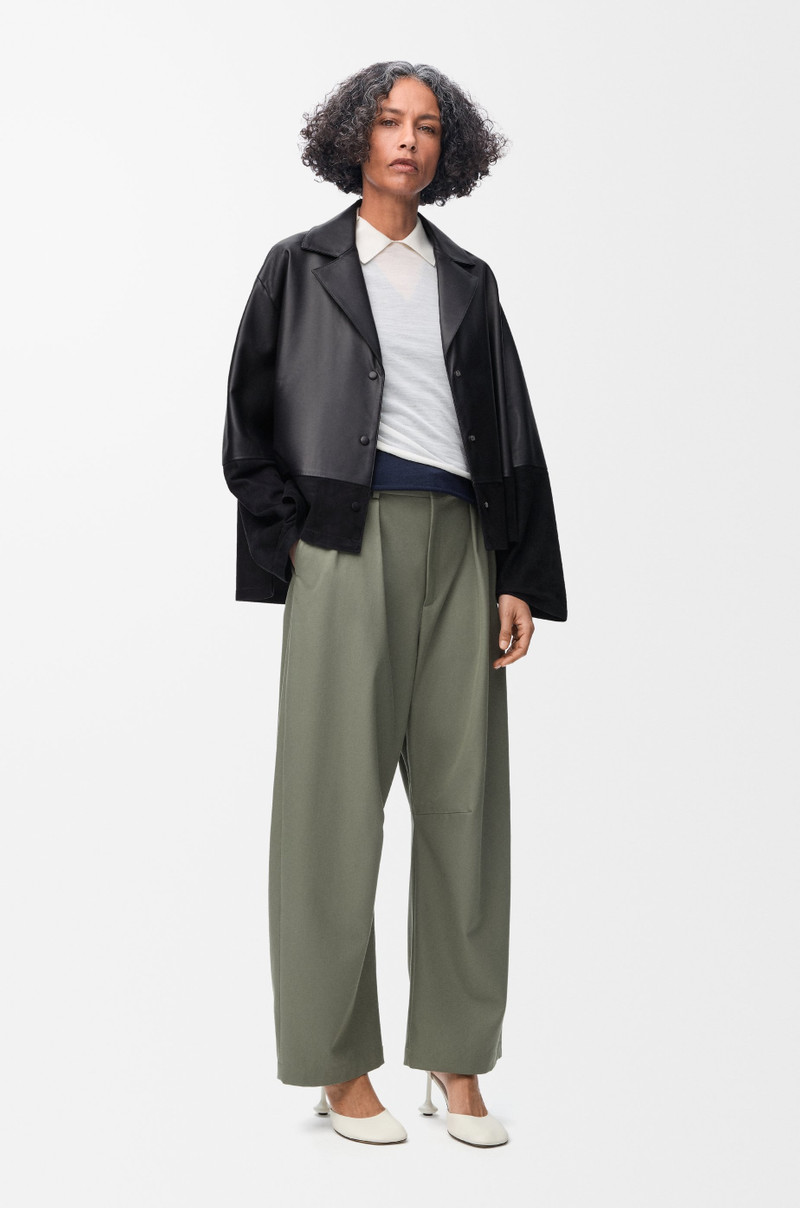 Loewe Pyjama blouse in nappa lambskin and suede goatskin outlook