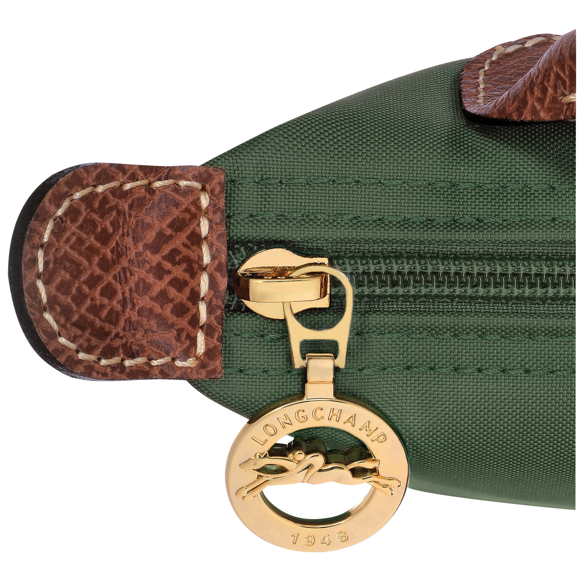 Le Pliage Original Pouch with handle British Green - Recycled canvas - 6