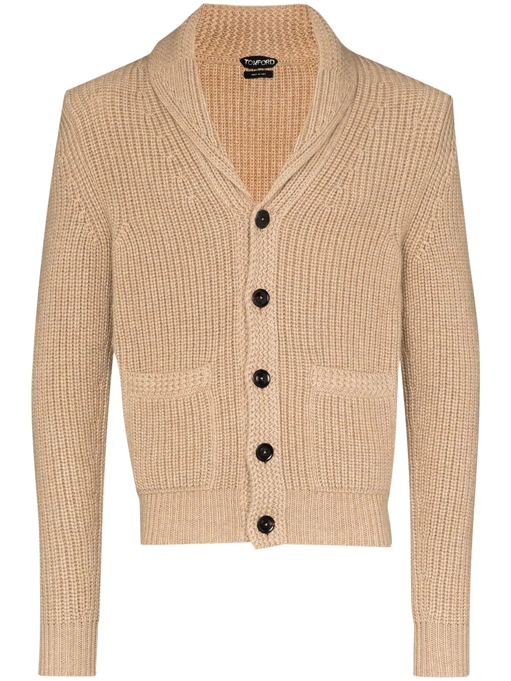 shawl-collar cardigan - 1