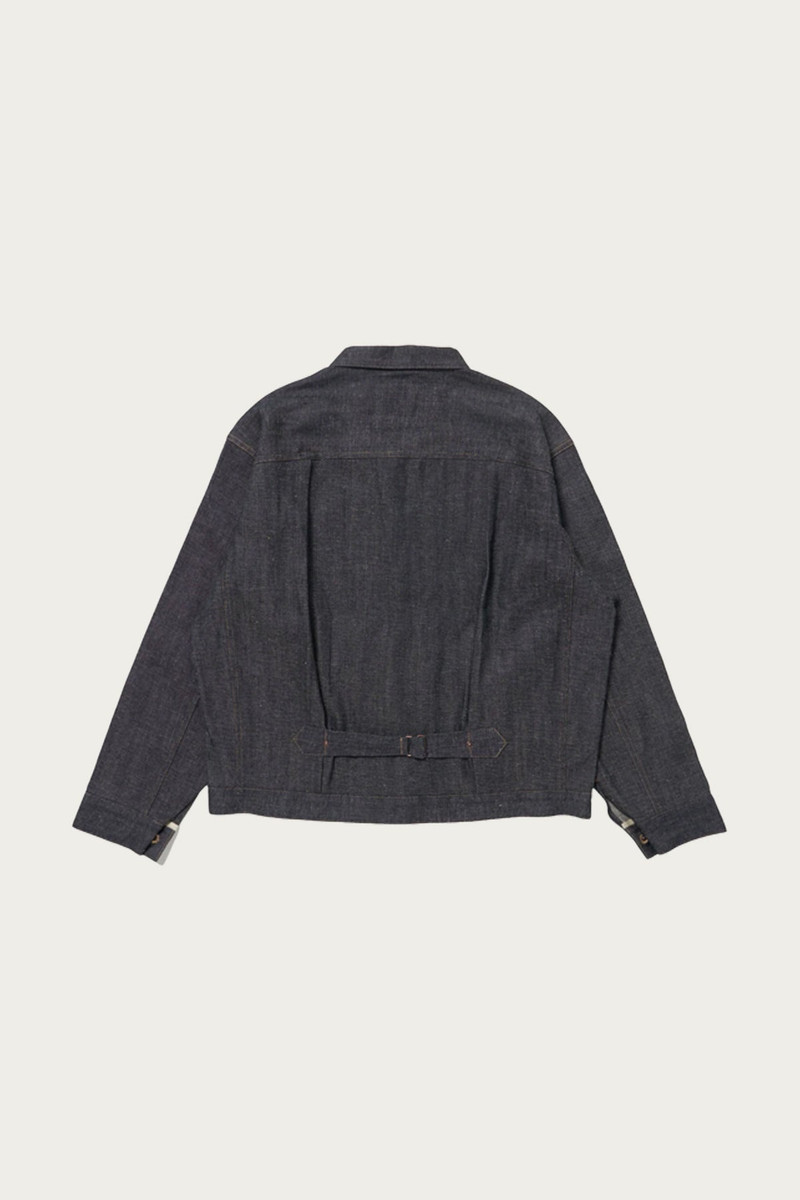 TAIGA TAKAHASHI Lot. 714 Denim Side Panel Jacket - Raw Indigo outlook
