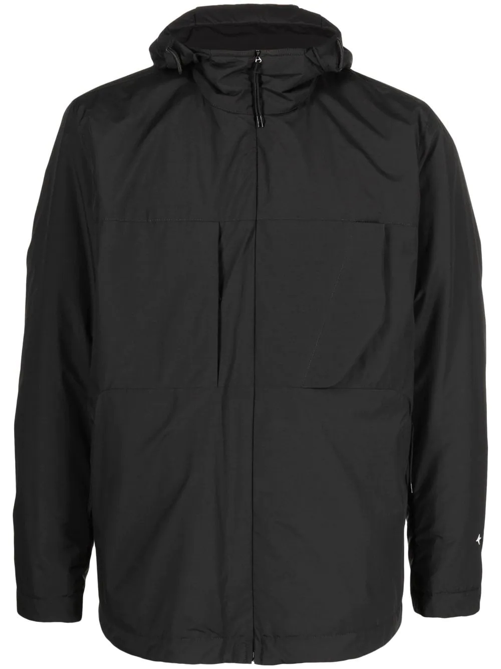 front-zip hooded jacket - 1