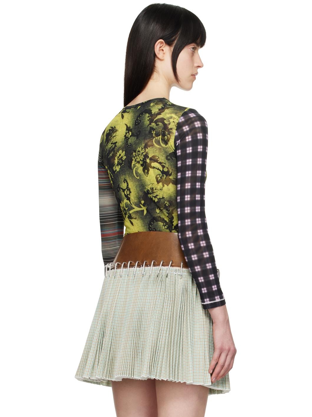Multicolor Starlight Mesh Long Sleeve T-shirt - 3