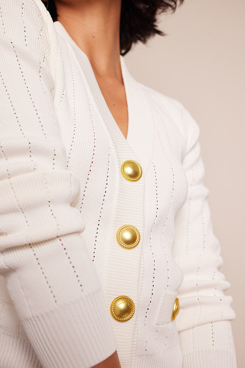 Cara Cara Lavira Cardigan
Statement Gold Buttons Add A Luxe Vintage Feel To This New Staple outlook