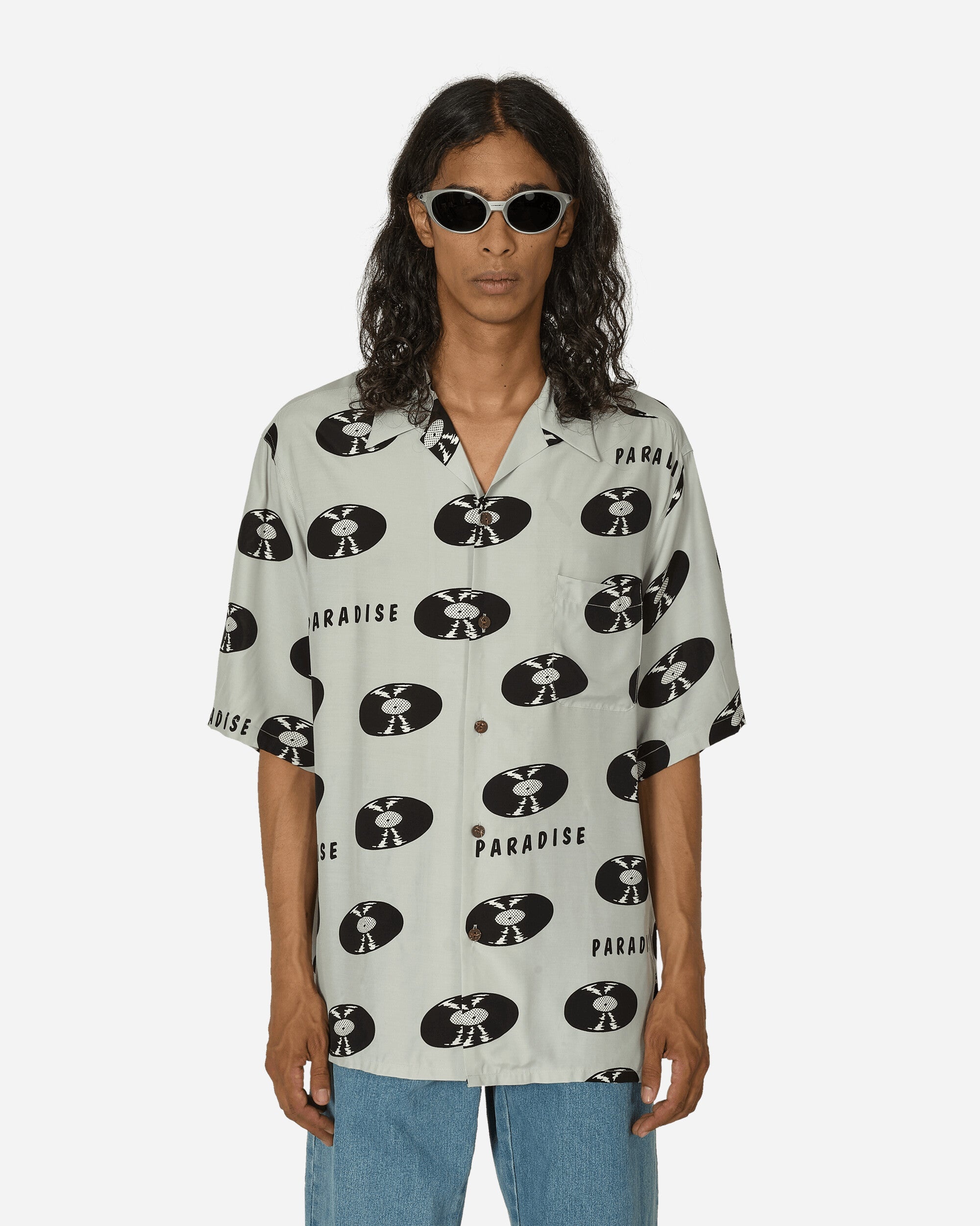 Hawaiian Shirt (Type-4) Grey - 1