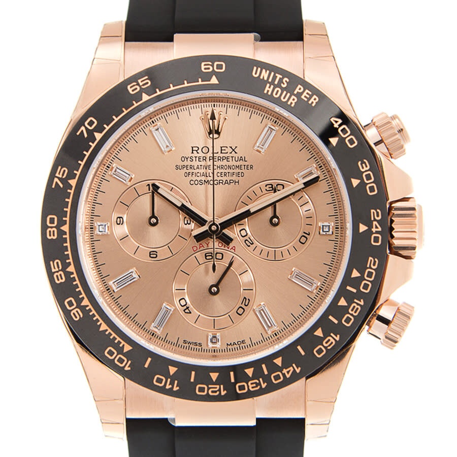 Rolex Cosmograph Daytona Pink Diamond Dial Chronograph Automatic 18 ct Everose Gold Men's Watch 1165 - 2