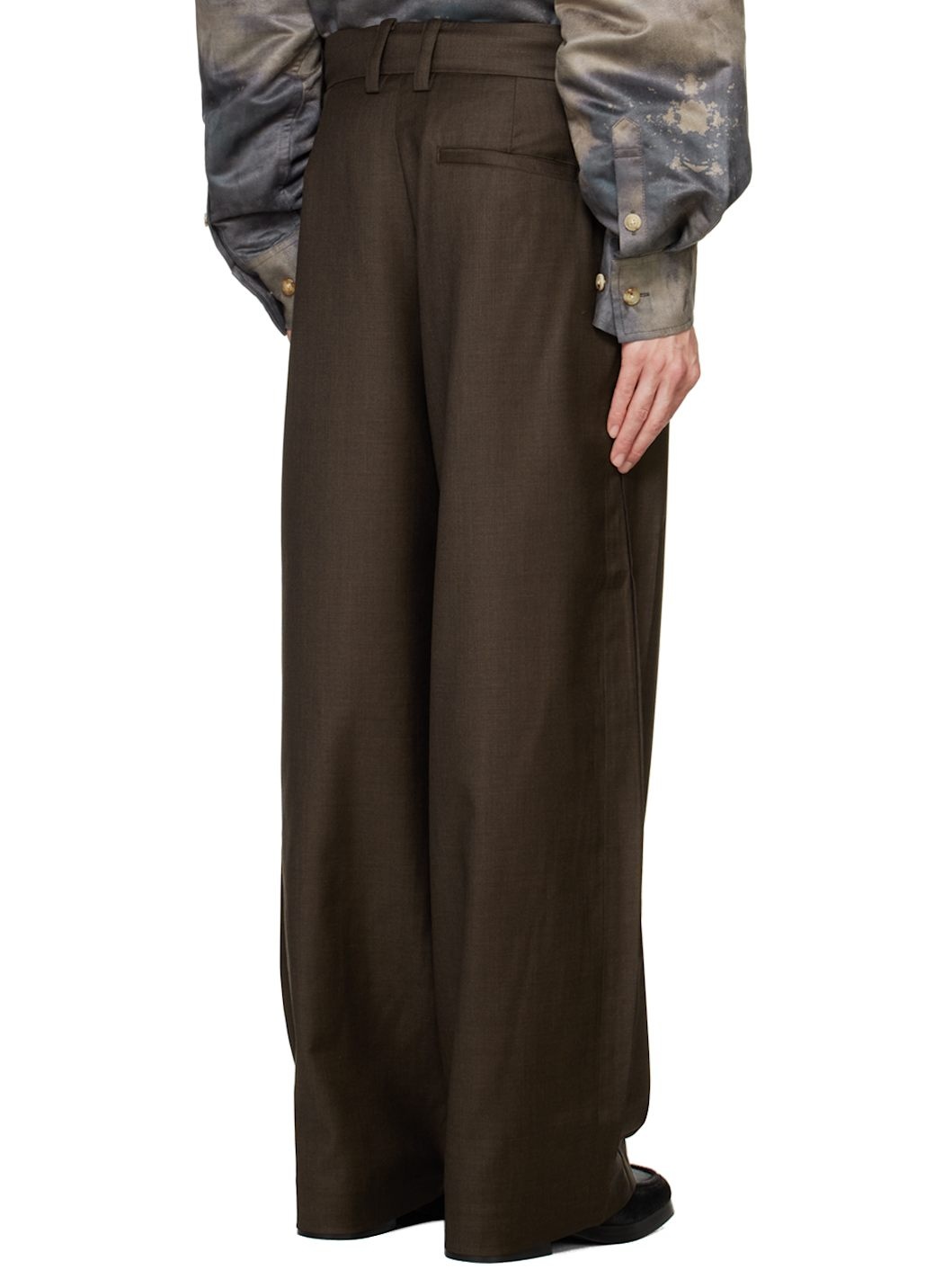 Brown Folding Trousers - 3