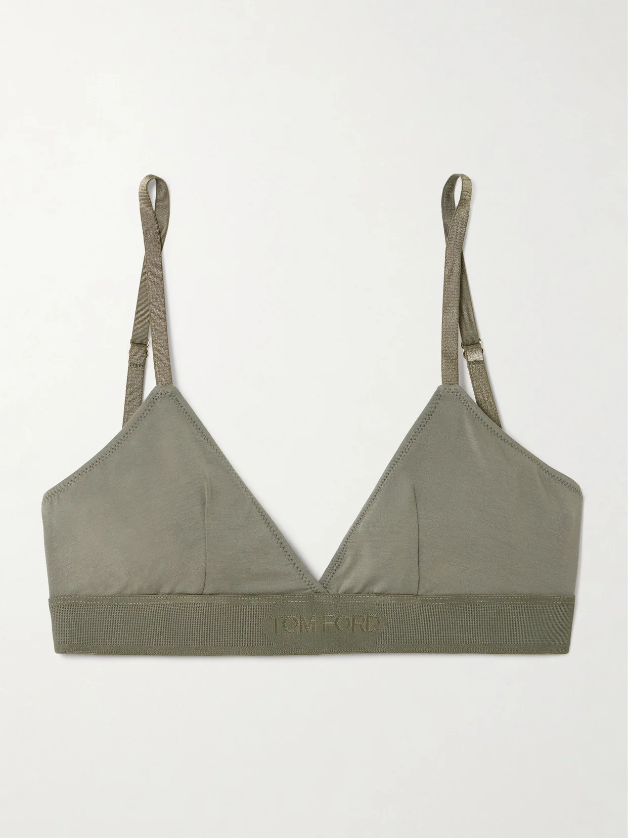 Stretch-modal Jersey Soft-cup Triangle Bra - 1