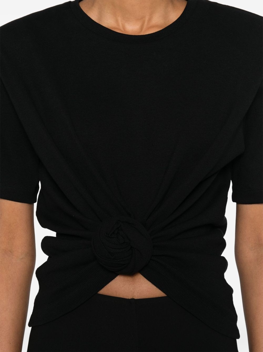 knot-detail T-shirt - 5