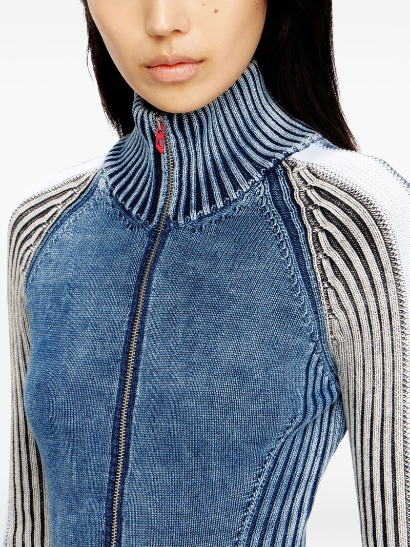 M-Estelle ribbed zip mini dress 5