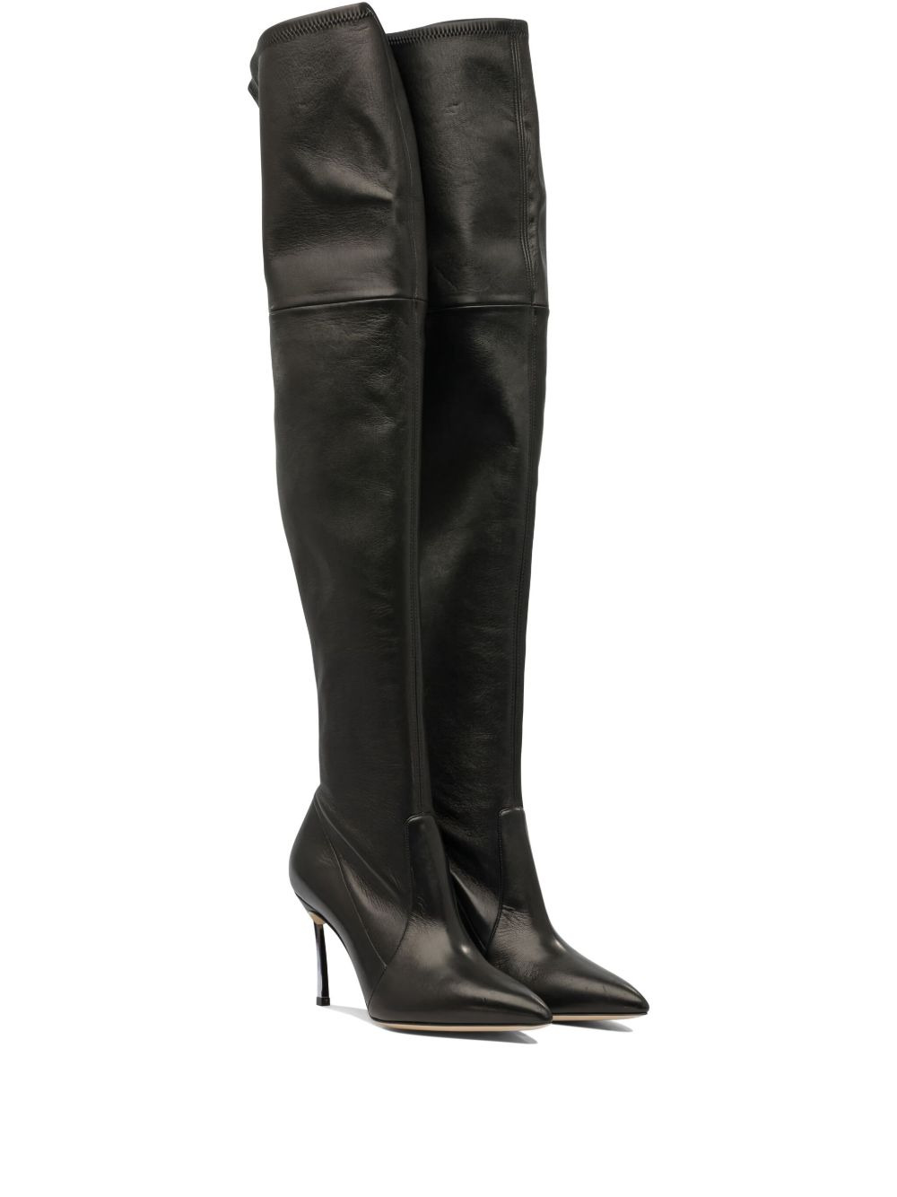 Blade leather over-the-knee high boots - 2