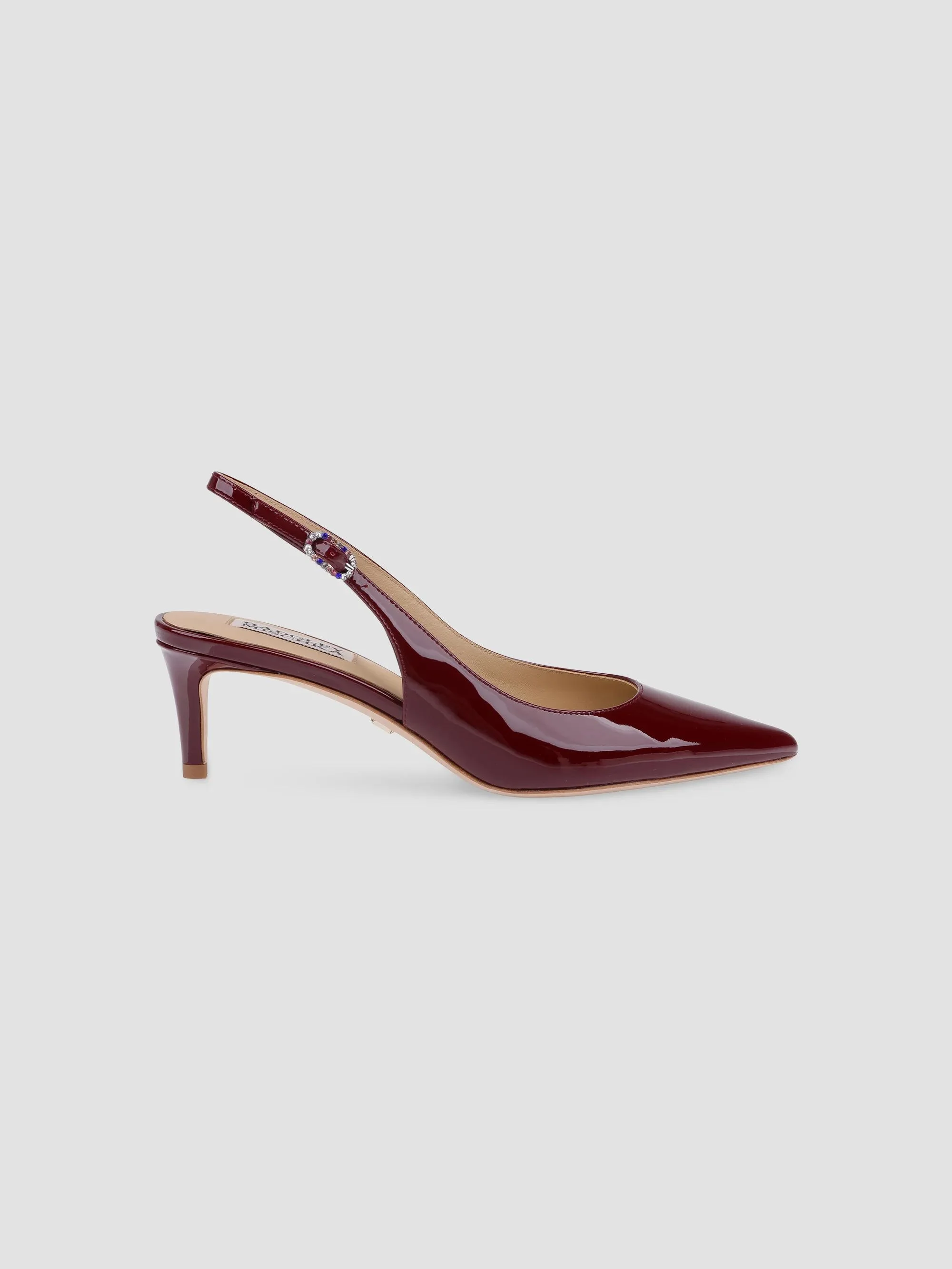 Women's Ruthie II 55MM Patent Leather Slingback Pumps - Wine Patent - 1