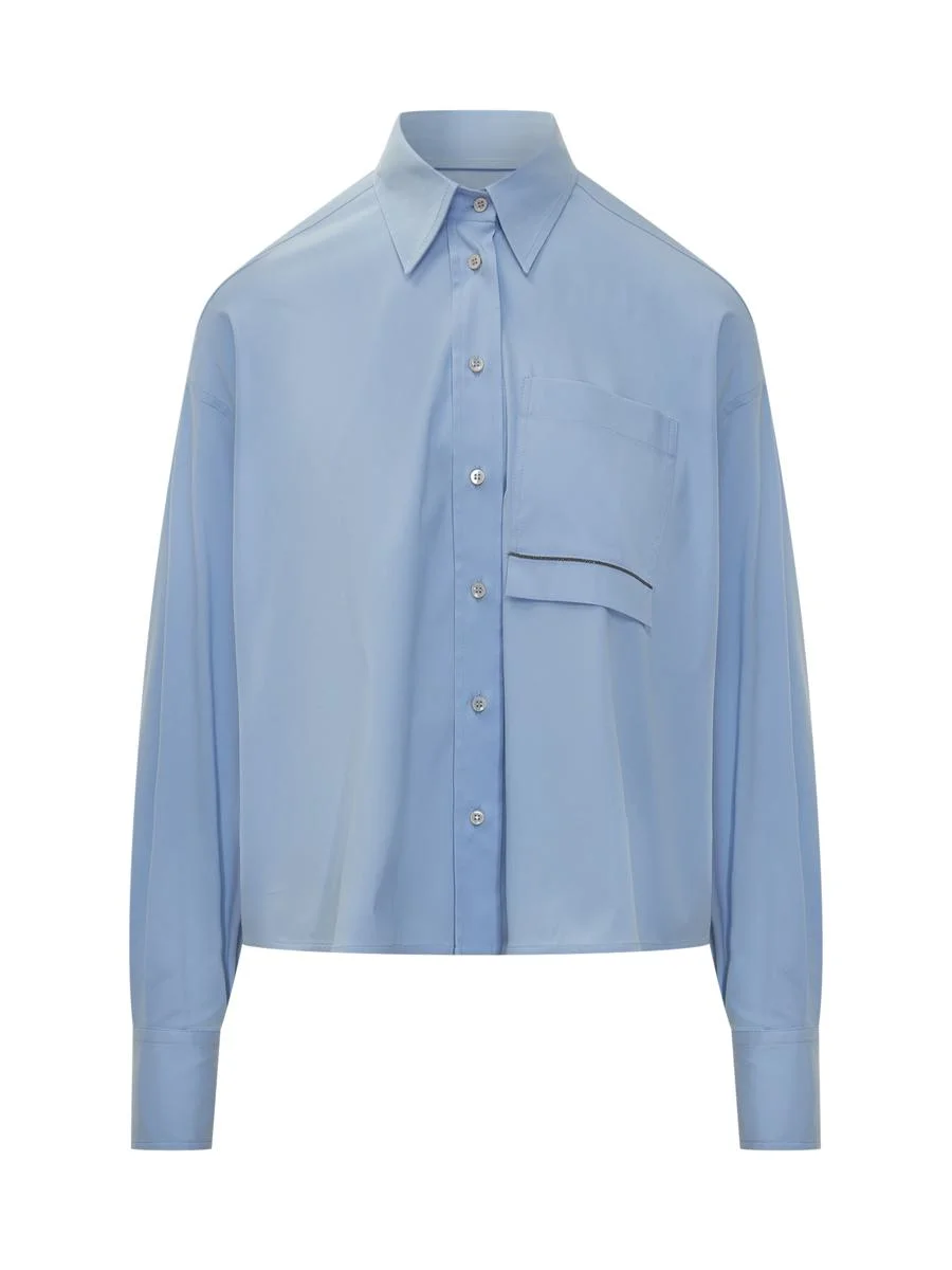 Brunello Cucinelli Brunello Cucinelli Cropped Shirt - 1