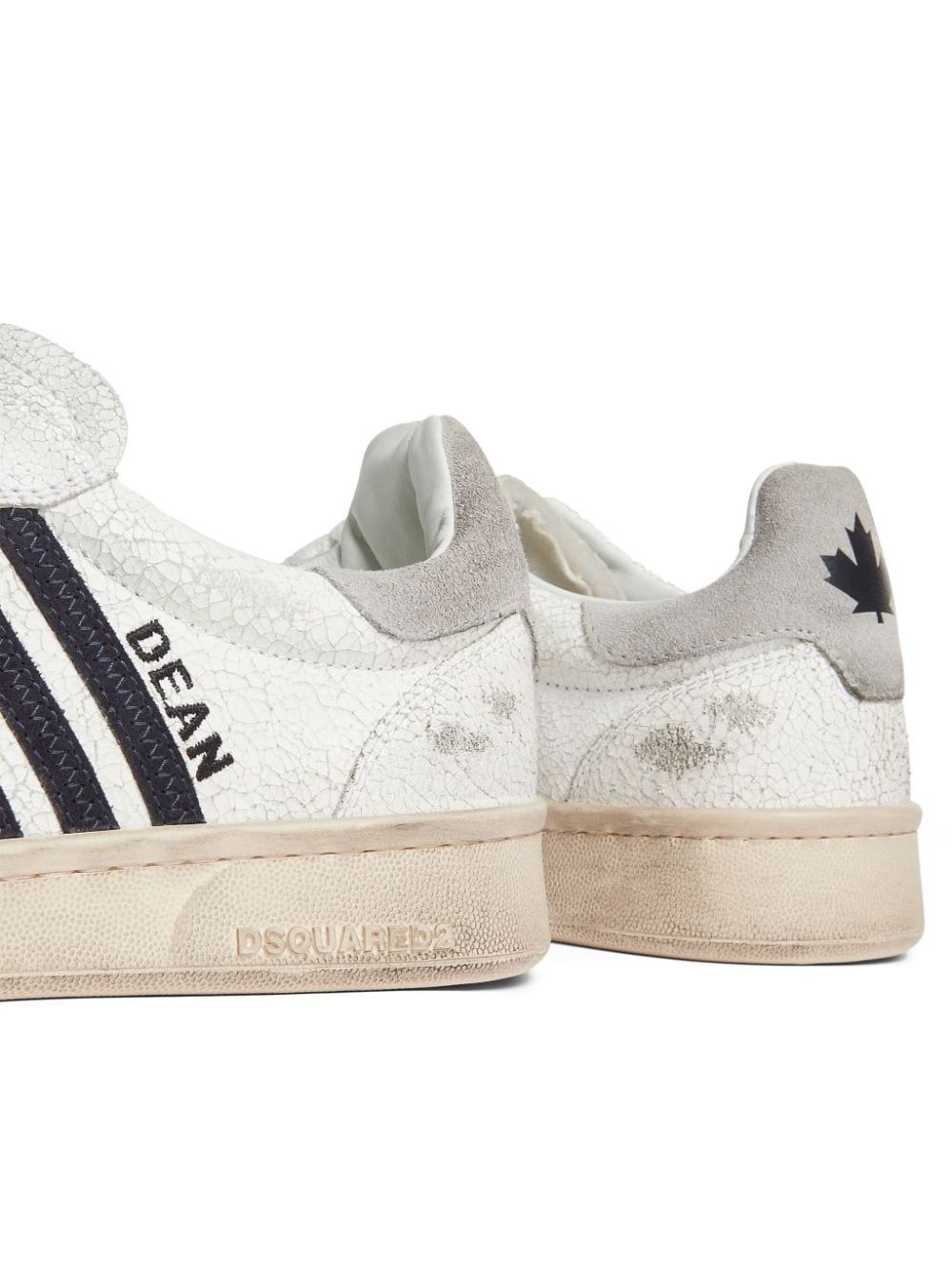 Boxer distressed low-top sneakers - 4