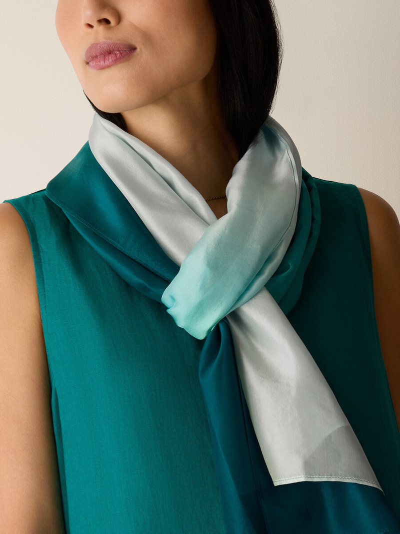 Hand-Dyed Organic Silk Scarf 4