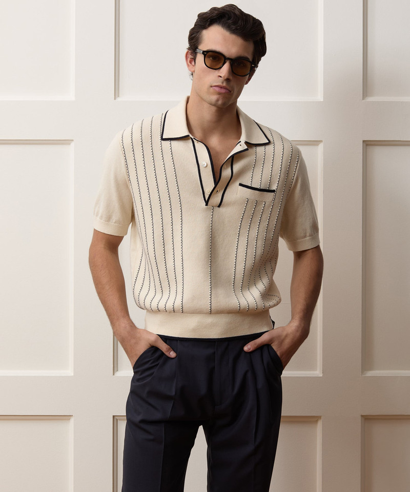 TODD SNYDER Cyprus Sweater Polo outlook