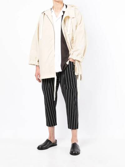 Toogood hooded drawstring cotton coat outlook