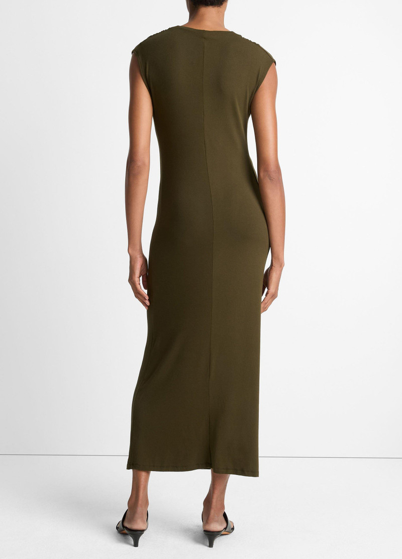 Vince Jersey Draped Cowl-Neck Dress outlook