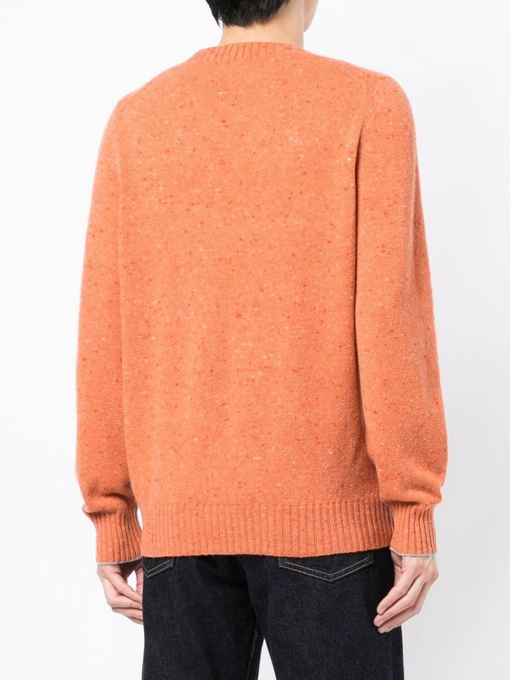 marl knit crew-neck jumper - 4