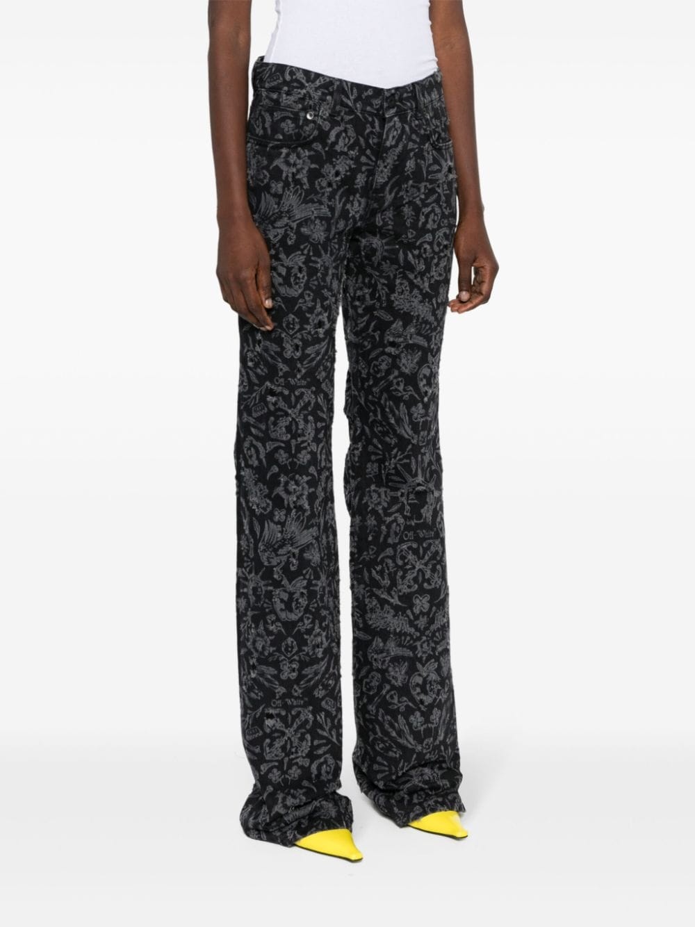 Tattoo straight-leg jeans - 3