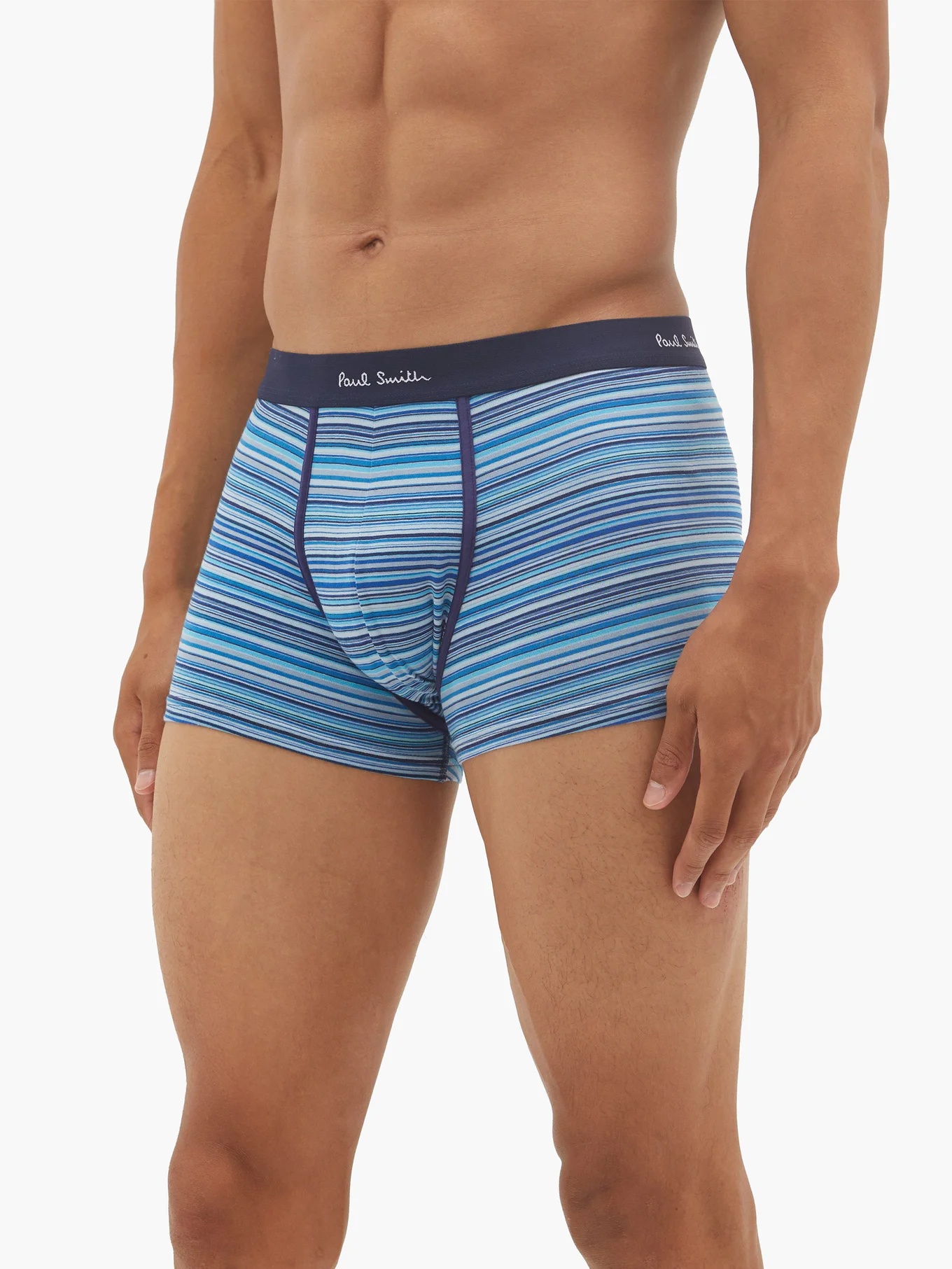 Pack of three striped cotton-blend boxer briefs - 2