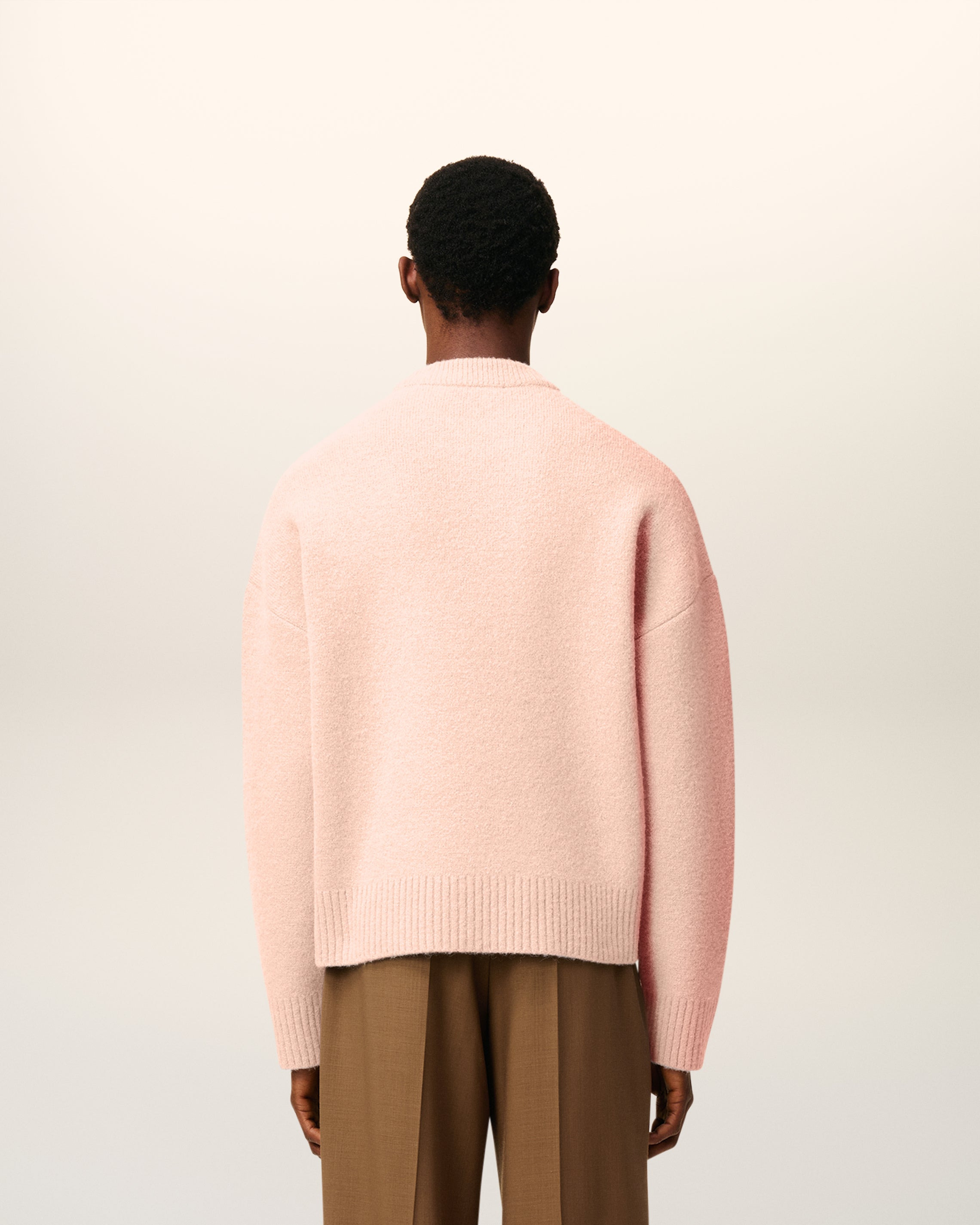 PINK ALPACA AMI DE COEUR CREWNECK SWEATER - 5
